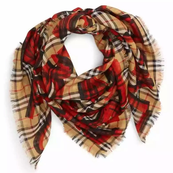 Burberry Other - NWT Authentic BURBERRY CHECK wool/silk scarf